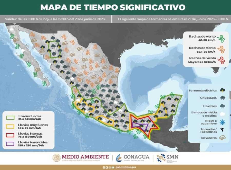 Pronostican episodios de lluvias intermitentes en Quintana Roo 1 Pronostican episodios de lluvias intermitentes en Quintana Roo 1