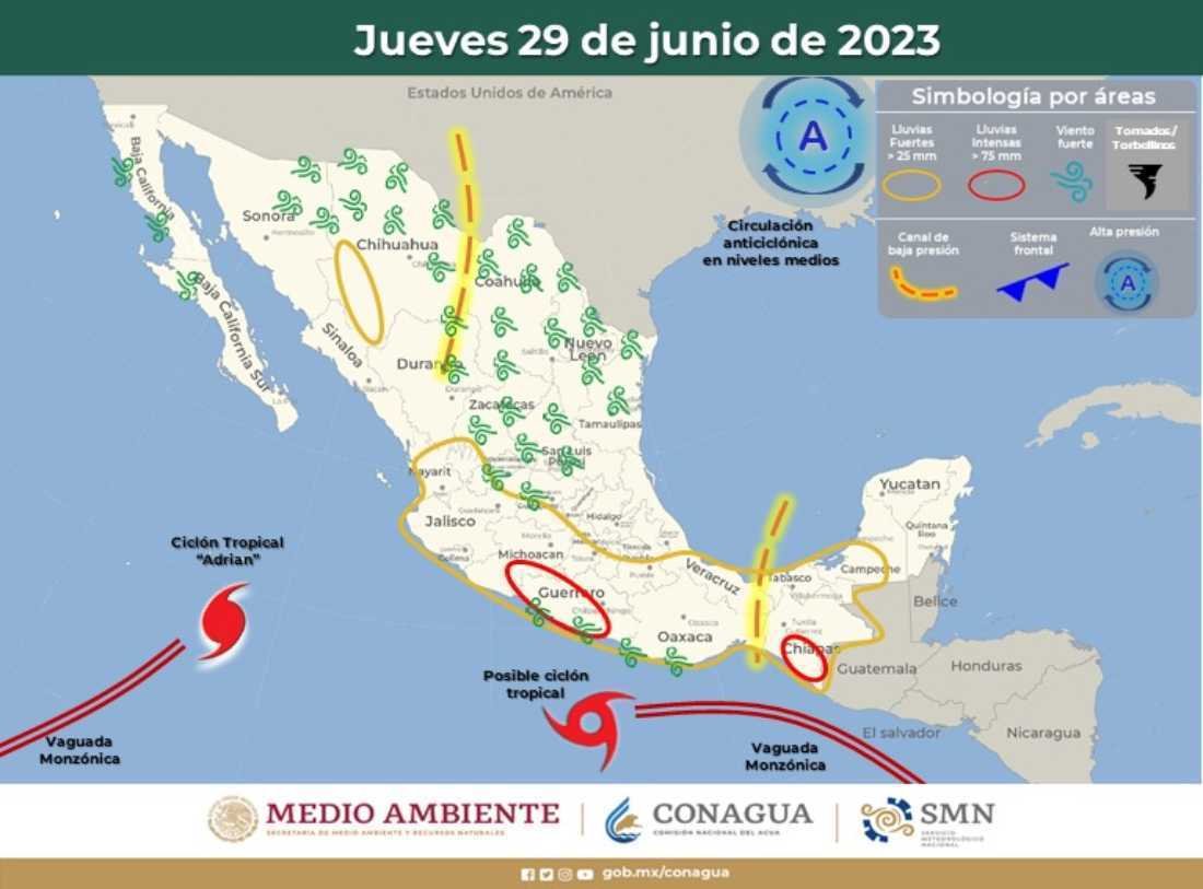Pronostican episodios de lluvias intermitentes en Quintana Roo