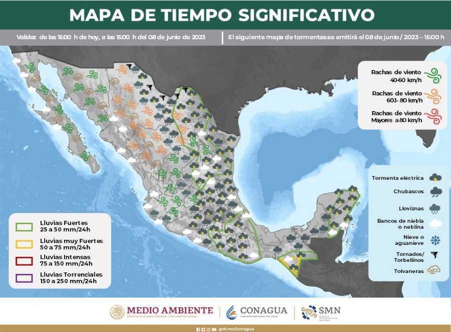Pronostican intervalos de lluvias y altas temperaturas en Quintana Roo 1