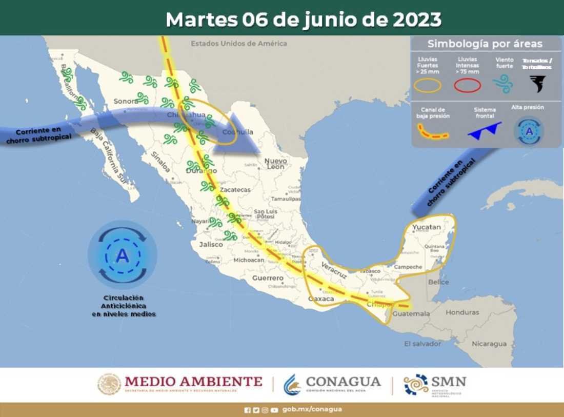 Pronostican lluvias intensas en Quintana Roo