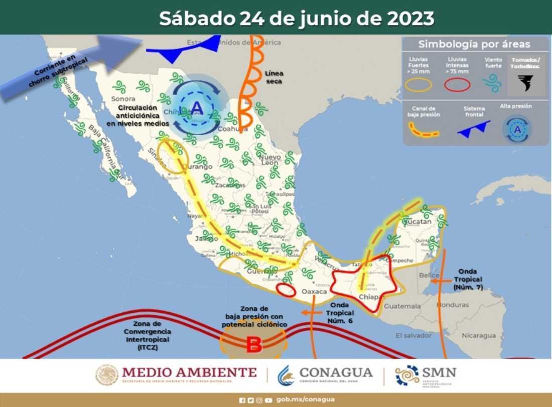 Pronostican precipitaciones intensas en Quintana Roo