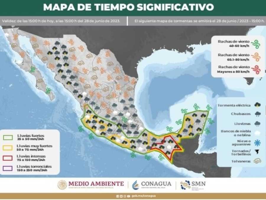 Pronóstico de lluvias intensas en Quintana Roo 1 Pronostico de lluvias intensas en Quintana Roo 1