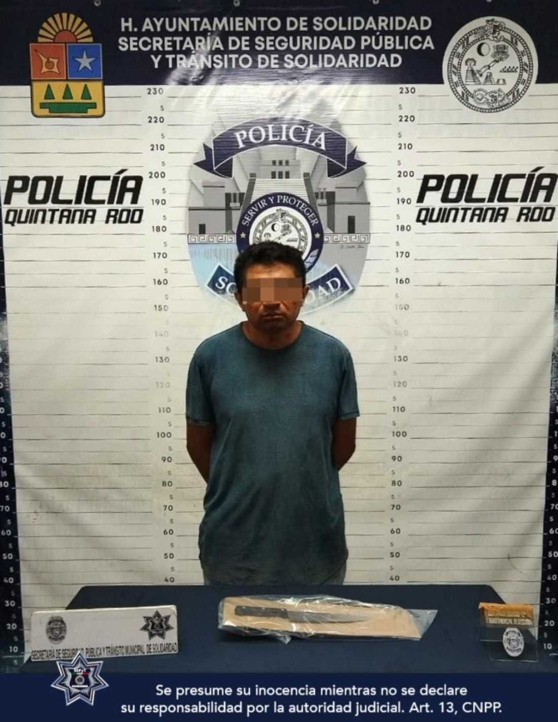 Arrestan a individuo en Playa del Carmen por presunto feminicidio