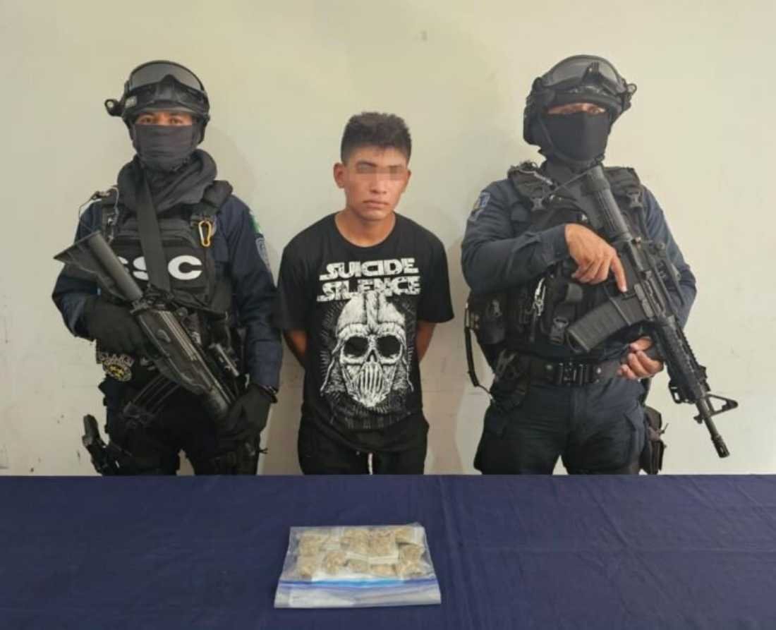 Capturado traficante de drogas en Tulum