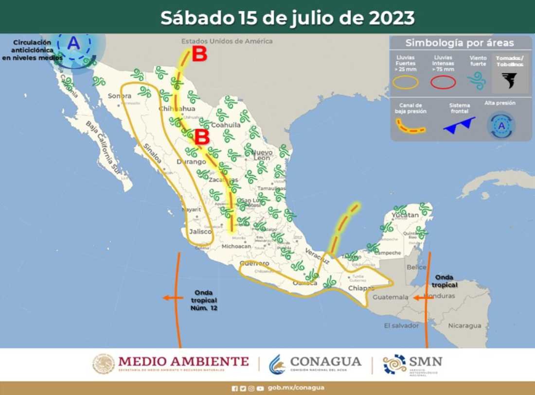 Condiciones meteorológicas en Quintana Roo para hoy