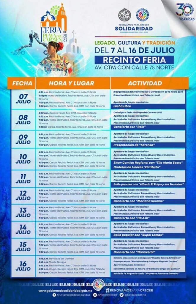 Feria del Carmen en Solidaridad Un evento inclusivo con playa certificada 1