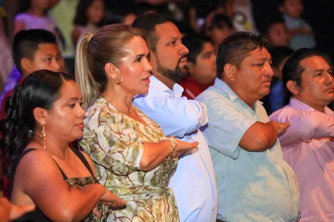 Lili Campos impulsa la construcción de domos en escuelas para garantizar la seguridad de los estudiantes