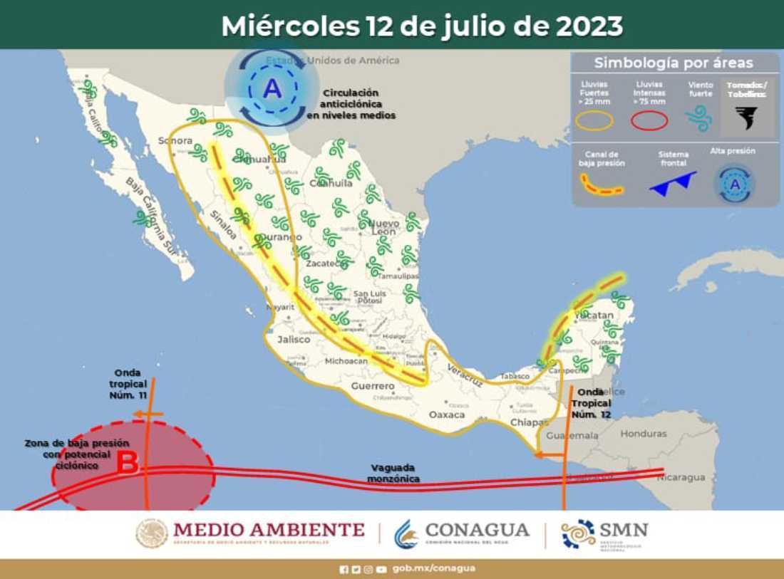 Pronóstico del clima en Quintana Roo: Chubascos intermitentes se esperan