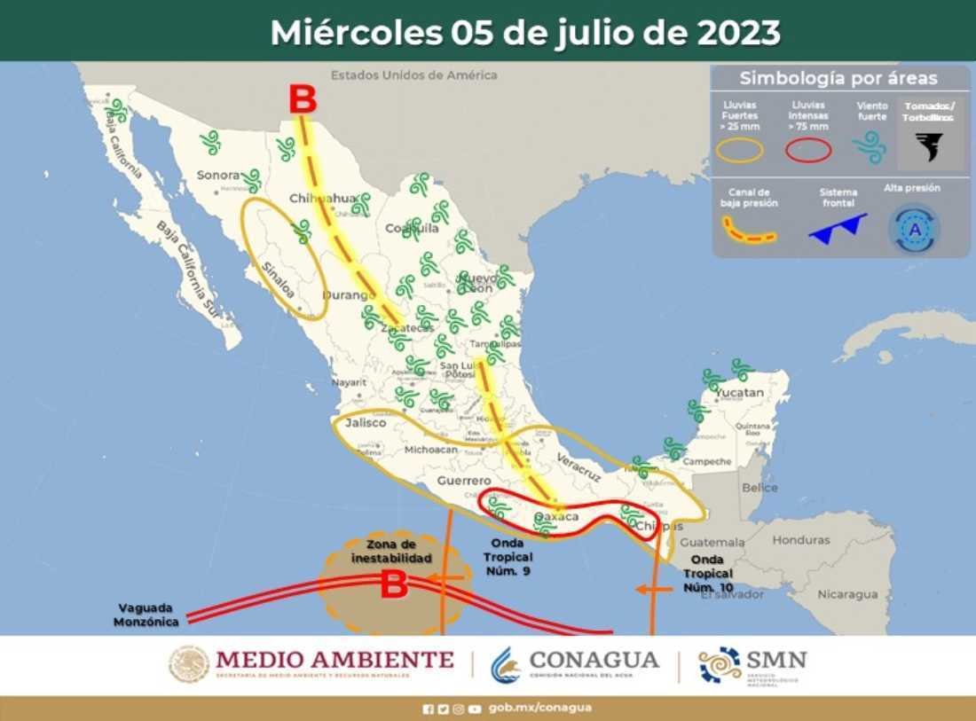 Pronóstico del tiempo en Quintana Roo: Nubosidad, lluvias y chubascos en el horizonte