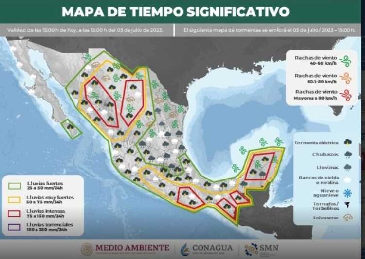 Pronostico del tiempo Las lluvias alivian el calor en Quintana Roo 1
