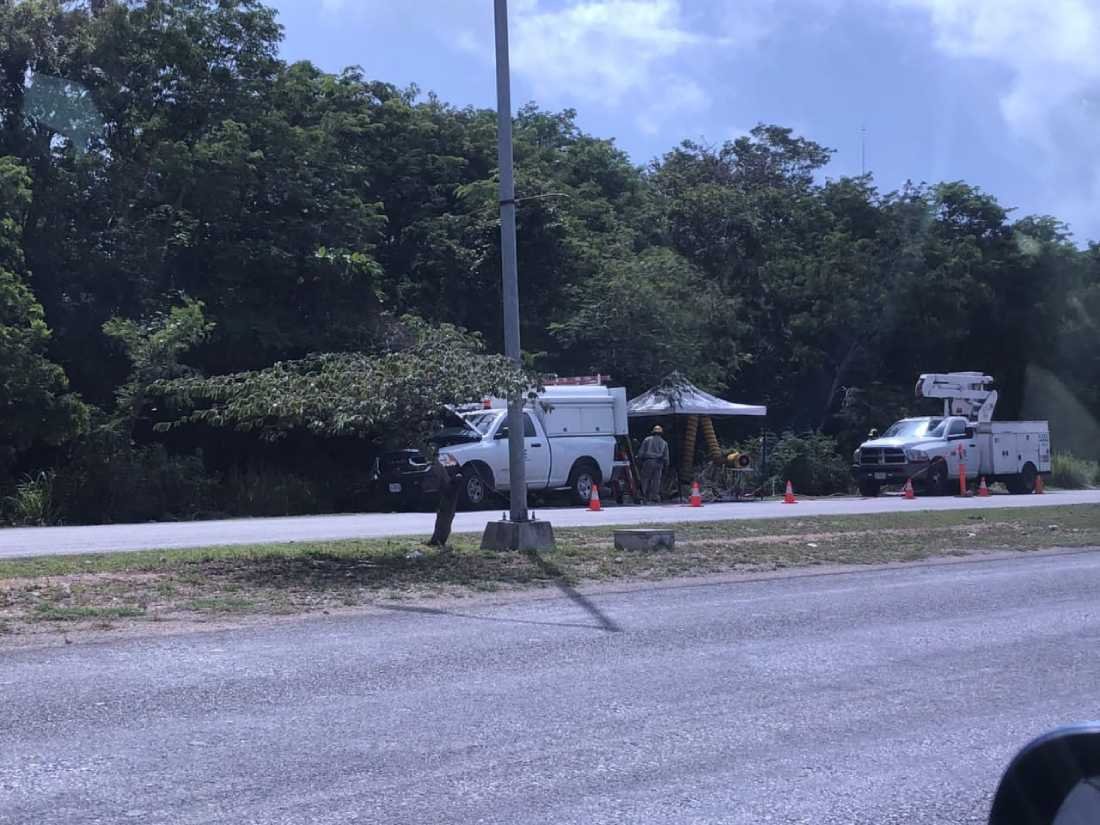 Vecinos del fraccionamiento Villas del Sol de Playa del Carmen enfrentan nuevamente un corte de energía eléctrica