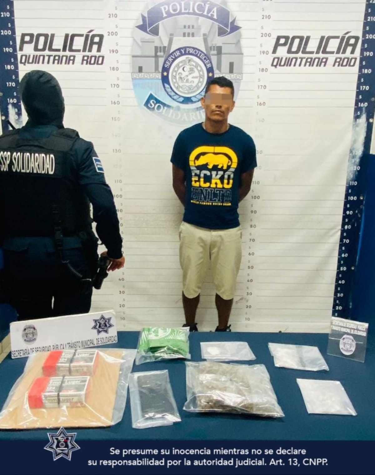 Arrestan a Individuo con Drogas y Recuperan Vehículo Robado en Playa del Carmen