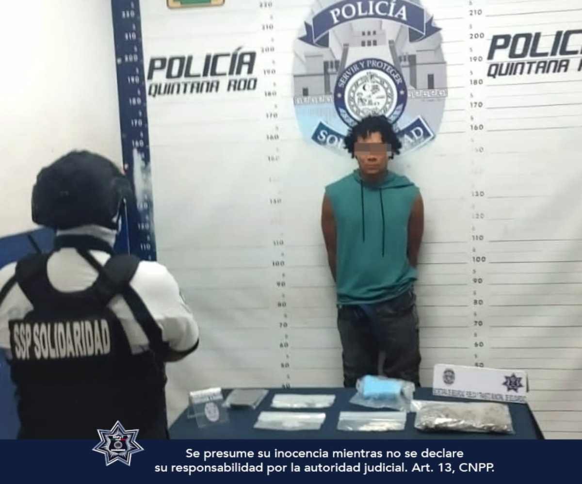 Capturan a individuos con sustancias ilegales y réplica de arma en Solidaridad