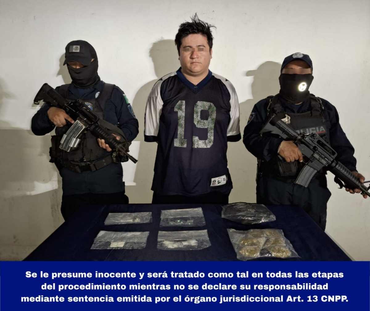 Desarticulan en Cancún a Otro Eslabón en la Cadena de Tráfico de Drogas