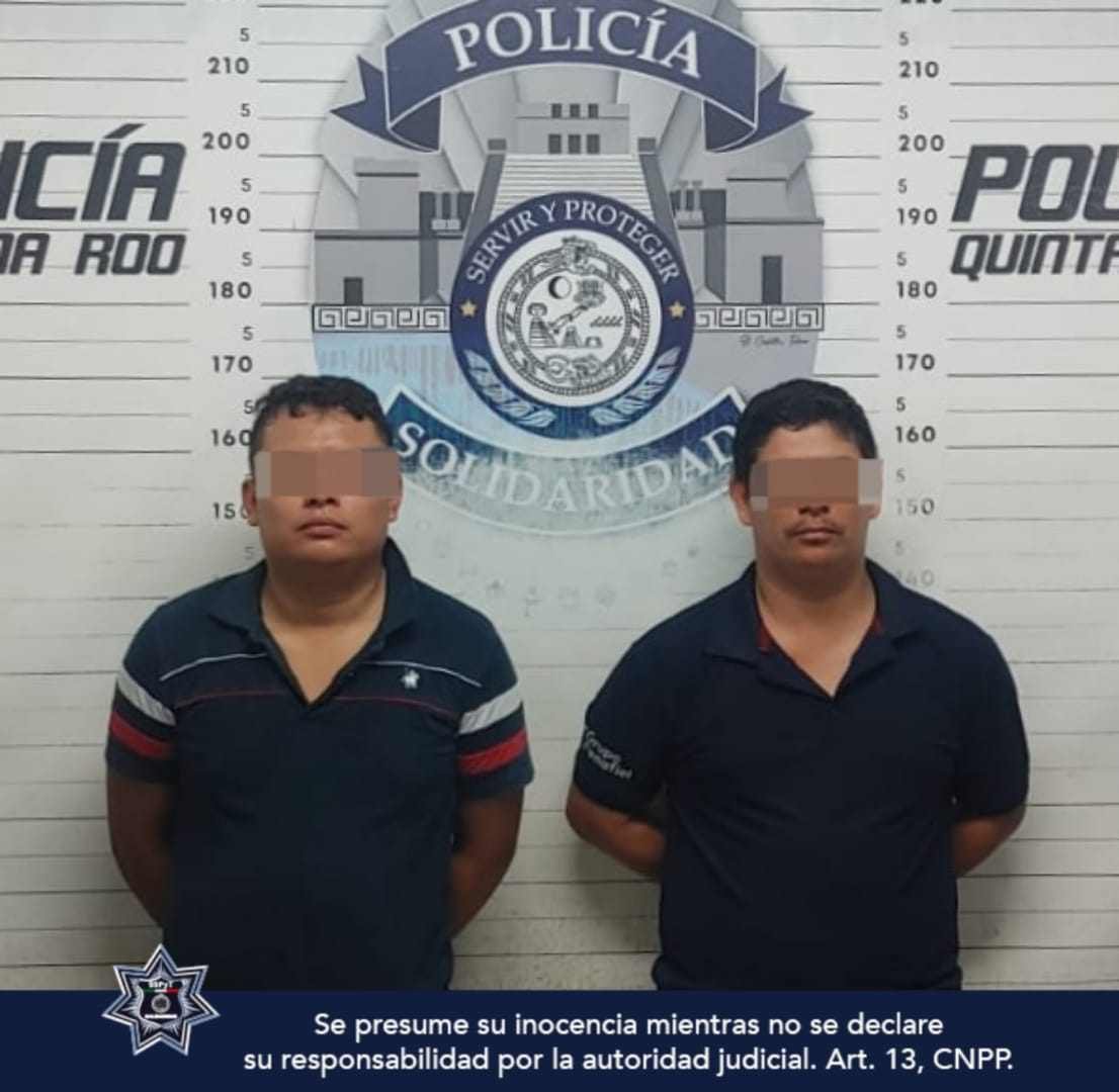Detienen en Playa del Carmen a personas por narcóticos y actos vandálicos