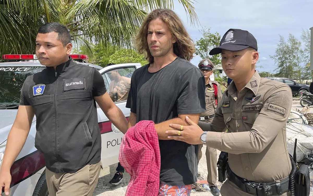 El español, Daniel Sancho, confiesa asesinato y es encarcelado en Tailandia