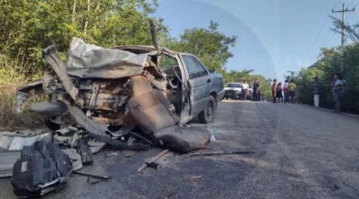 Trágico Choque en Tramo Tepich-San Ramón Cobra Dos Vidas en Felipe Carrillo Puerto