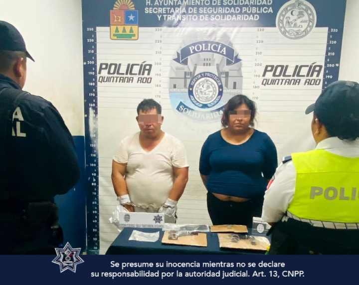 Éxito del Operativo Policial en Playa del Carmen: Detenida una Pareja con Armas de Fuego y Arrestados Individuos en Posesión de Sustancias Ilícitas
