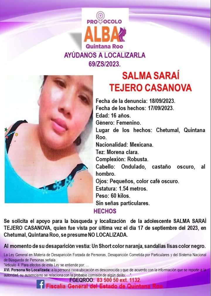 Inquietante Desaparición de Joven de 16 Años en Chetumal