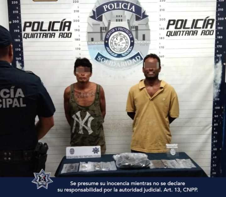 Tres Individuos Arrestados en Playa del Carmen por Presunta Venta de Sustancias Ilícitas