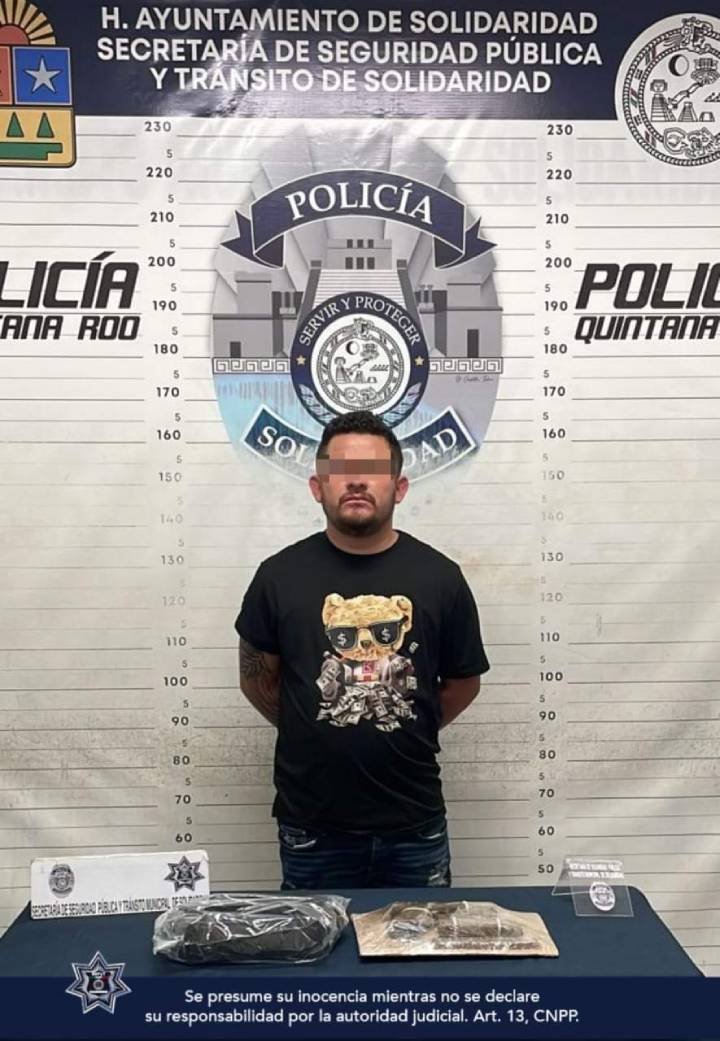 Arrestan a Hombre con Arma de Uso Exclusivo en Playa del Carmen