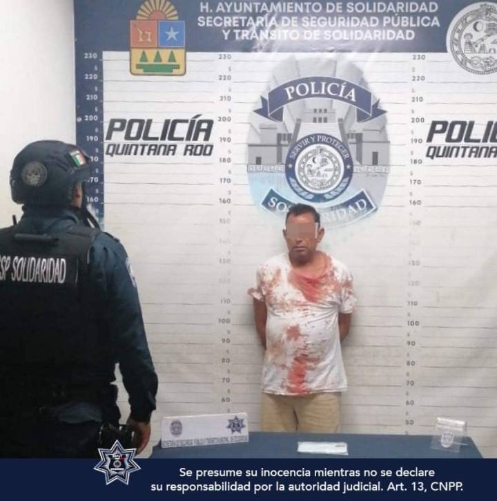 Capturan a Hombre Desequilibrado tras Disparar y Herir a Madre e Hijo en Playa del Carmen