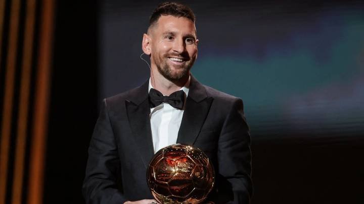 Octava victoria de Messi en el Balón de Oro 2023