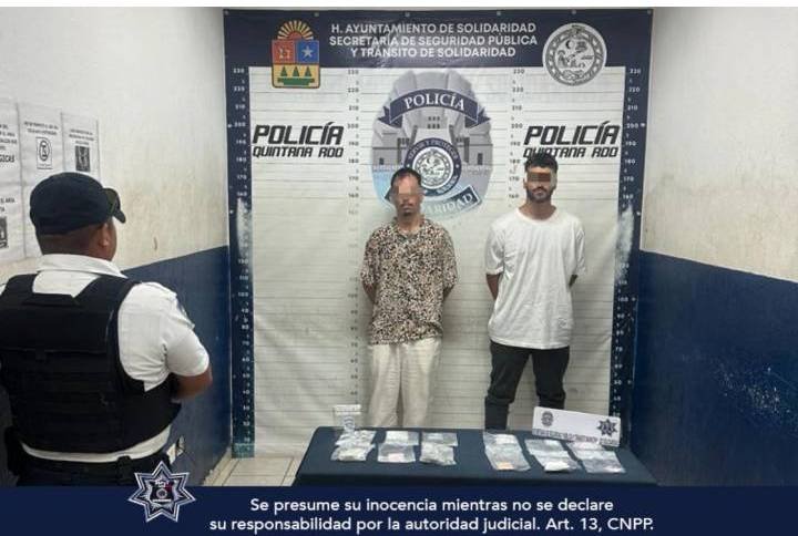 Arrestados dos ciudadanos argentinos por posesión de drogas en Playa del Carmen