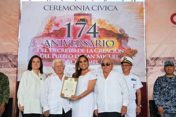 Celebración del 174 aniversario del pueblo de San Miguel en Cozumel