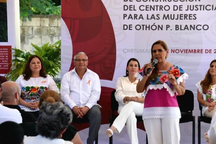 Progreso en la Edificación del Centro de Justicia para Mujeres de Othón P. Blanco