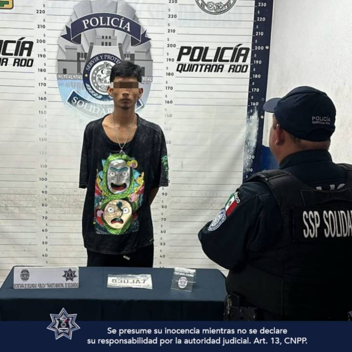 Capturan a Individuo por Uso Fraudulento de Placas en Playa del Carmen