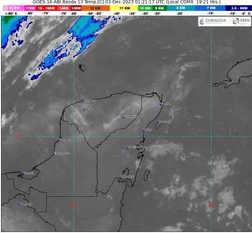 Chubascos en Quintana Roo por el Frente Frío No. 13 (1)