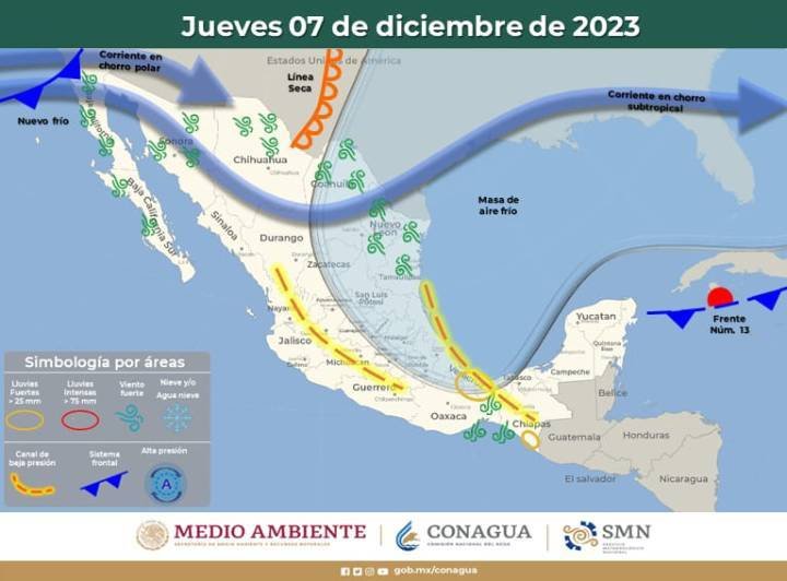 Clima en Quintana Roo: Chubascos aislados