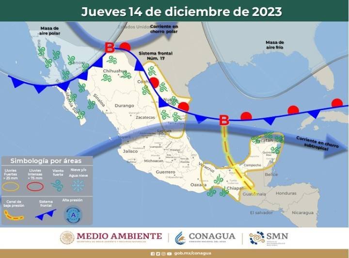 Clima en Quintana Roo: Jueves Lluvioso