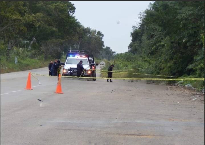 Descubren Cuerpo Envuelto en la Carretera de la Zona Maya