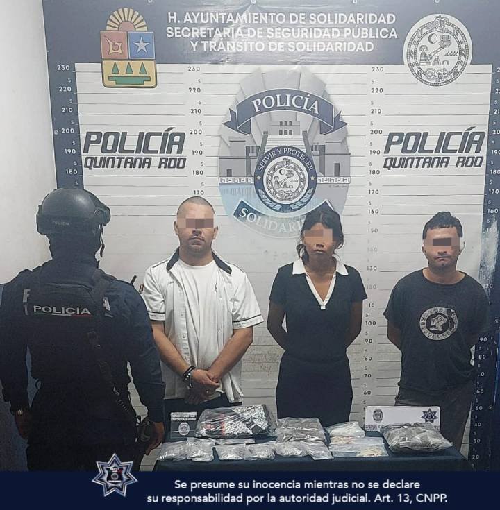 Desmantelamiento de red de narcotráfico en Playa del Carmen: Éxito en Operativo Policial