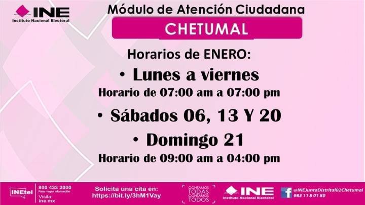 Módulo de Atención Ciudadana en Chetumal con Horario Especial