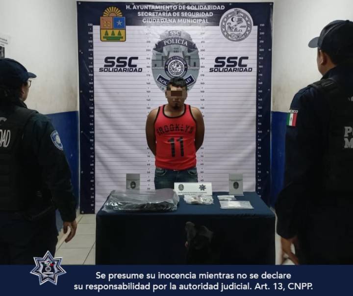 Aprehendido individuo con posibles estupefacientes en filtro policial