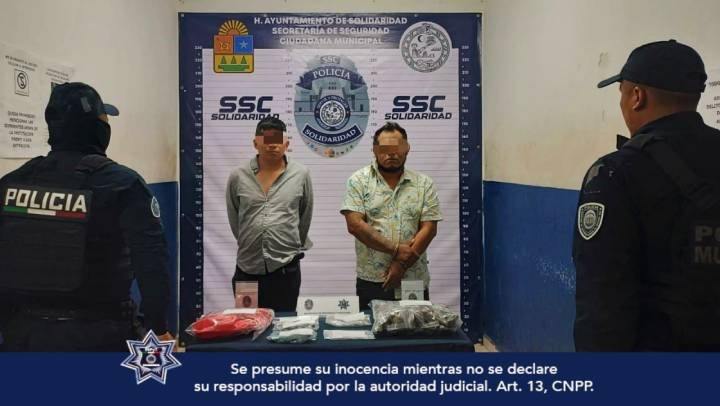 Capturan a Dos Individuos con Drogas en Carretera Federal