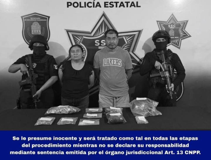 Desarticulan a Pareja Involucrada en Narcotráfico y Extorsión