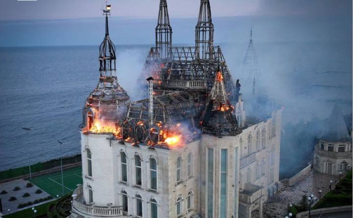 Ataque al Edificio Histórico en Odesa