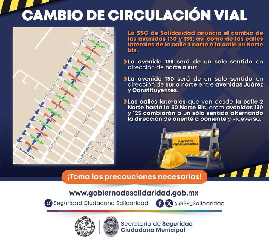 Cambian sentido en Avenida del Hospital General