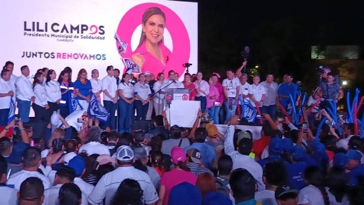 Congrega Lili Campos a más de 10 mil solidarenses en su inicio de campaña