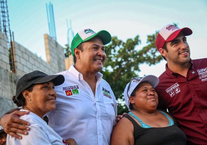 Gran respaldo a Juan Carrillo y la 4T en Puerto Aventuras
