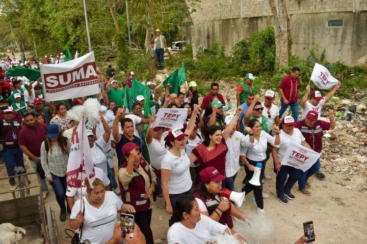 Vecinos de Cristo Rey y Villas Riviera respaldan a Estefanía Mercado