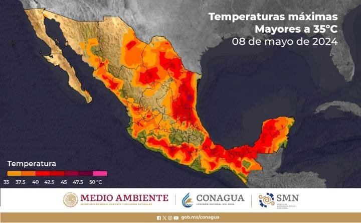 Quintana Roo sufrirá temperaturas de entre 40 y 45 grados