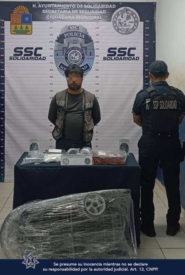 Capturado por Presunto Robo en Tienda de Playa del Carmen