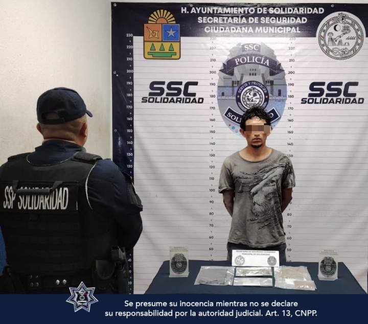 Detienen a Persona con Supuestos Estupefacientes en Villas del Sol