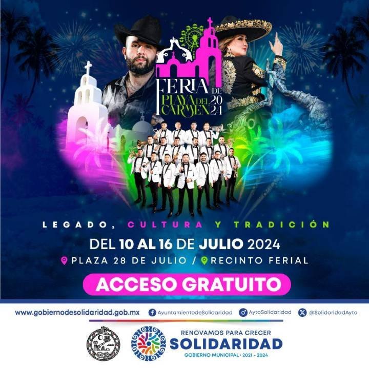 En julio tendrá lugar la Feria de Playa del Carmen 2024