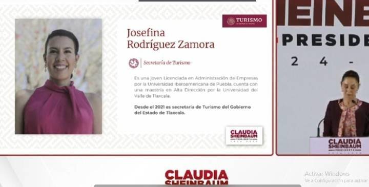 Claudia Sheinbaum anuncia a Josefina Rodríguez Zamora como la nueva Secretaria de Turismo